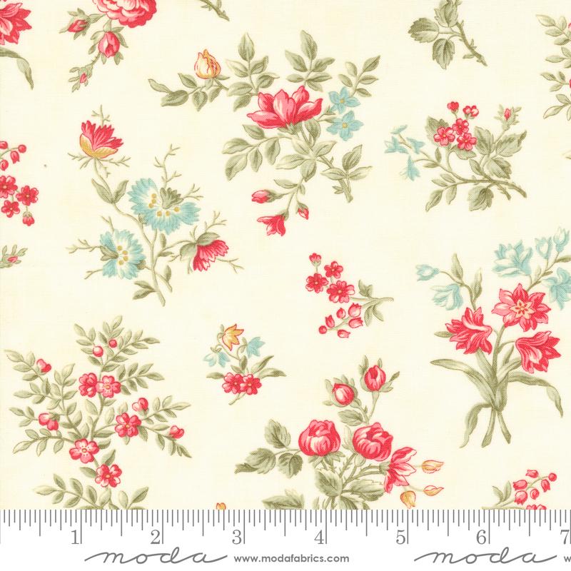 Bold Blossoms Large Floral - Parchment - Quilt Fabric