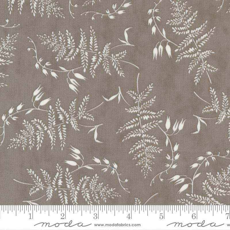 Honeybloom Charcoal - Quilt Fabric, zoomed in. Select this picture to zoom back out.