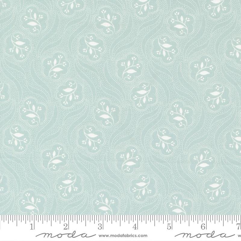Honeybloom Water - Quilt Fabric, zoomed in. Select this picture to zoom back out.