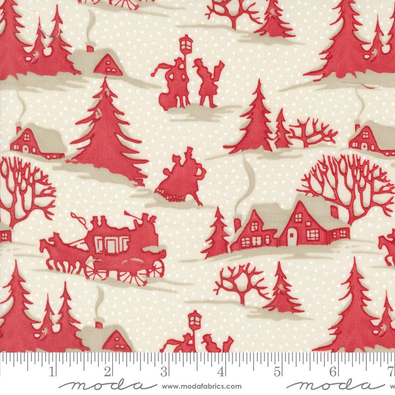 A Christmas Carol Village - Snowflake - Quilt Fabric