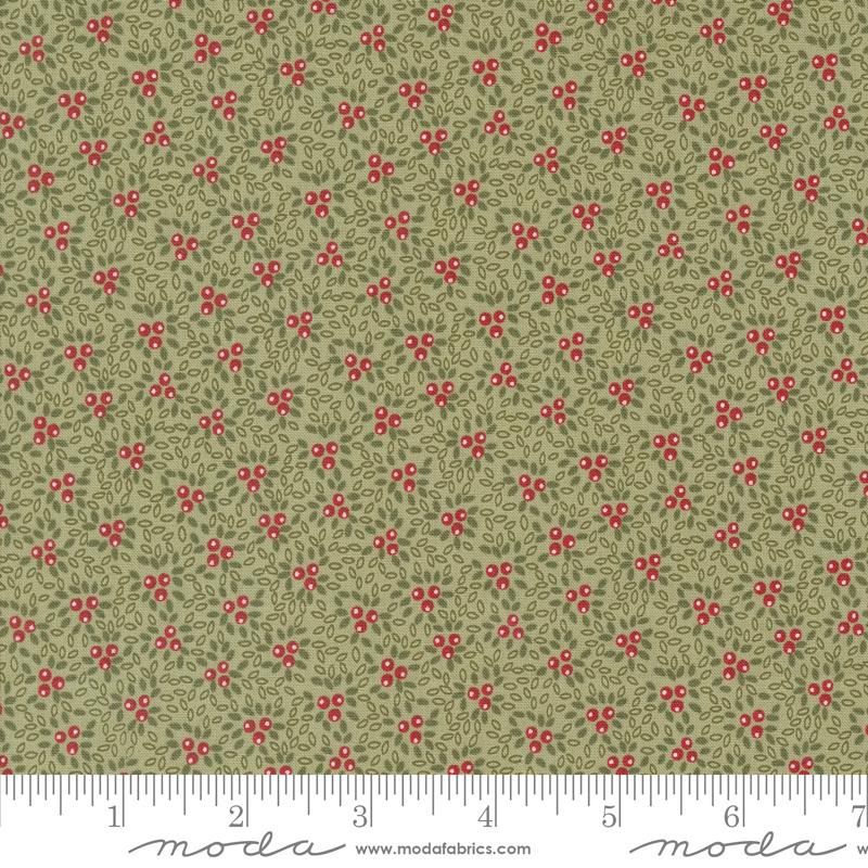 A Christmas Carol Berry - Sage - Quilt Fabric