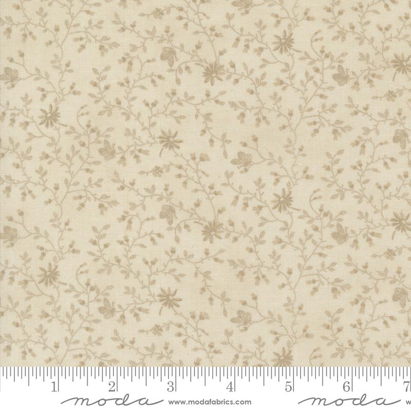 3 Sisters Favorite Vintage Leaf - Taupe - Quilt Fabric