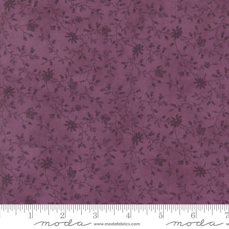 3 Sisters Lavender Fields Floral Pansy - Quilt Fabric
