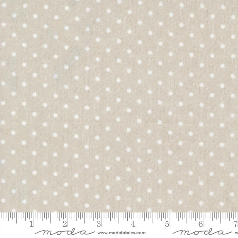 3 Sisters Favorite Vintage Dot - Silver - Quilt Fabric