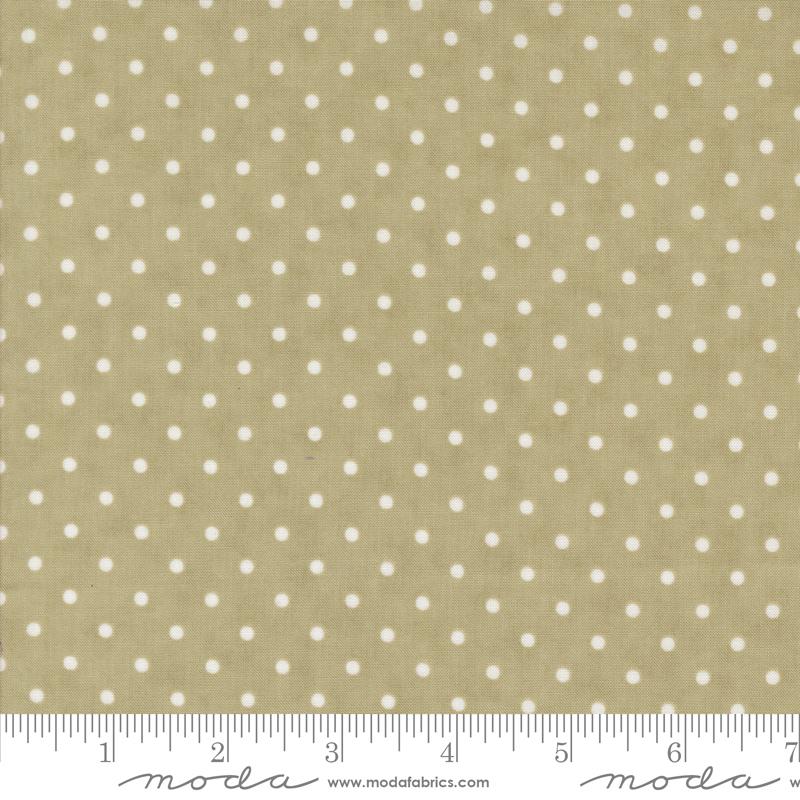 3 Sisters Meadow Greens Dots Sage - Quilt Fabric