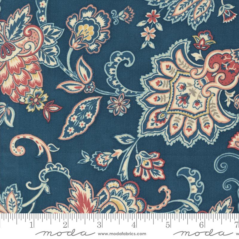 Sandalwood Paisley - Indigo - Quilt Fabric