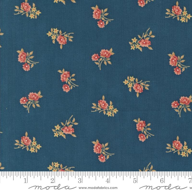 Sandalwood Rosalie - Indigo - Quilt Fabric