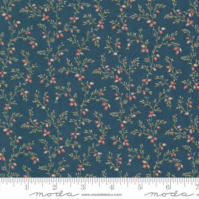 Sandalwood Vines - Indigo - Quilt Fabric