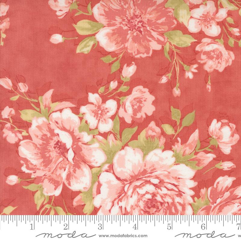 Muse Rose Scarlet - Quilt Fabric