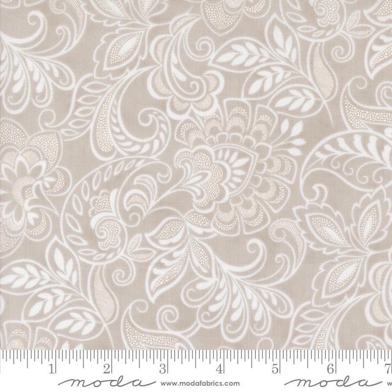 Muse Damask Stone - Quilt Fabric
