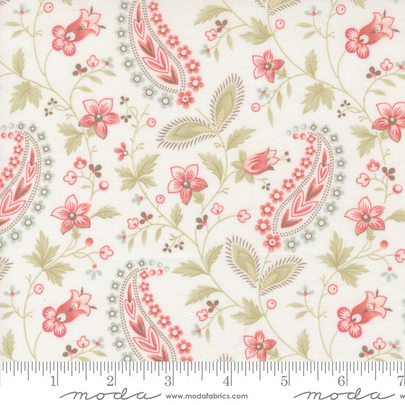 Muse Paisley Porcelain - Quilt Fabric