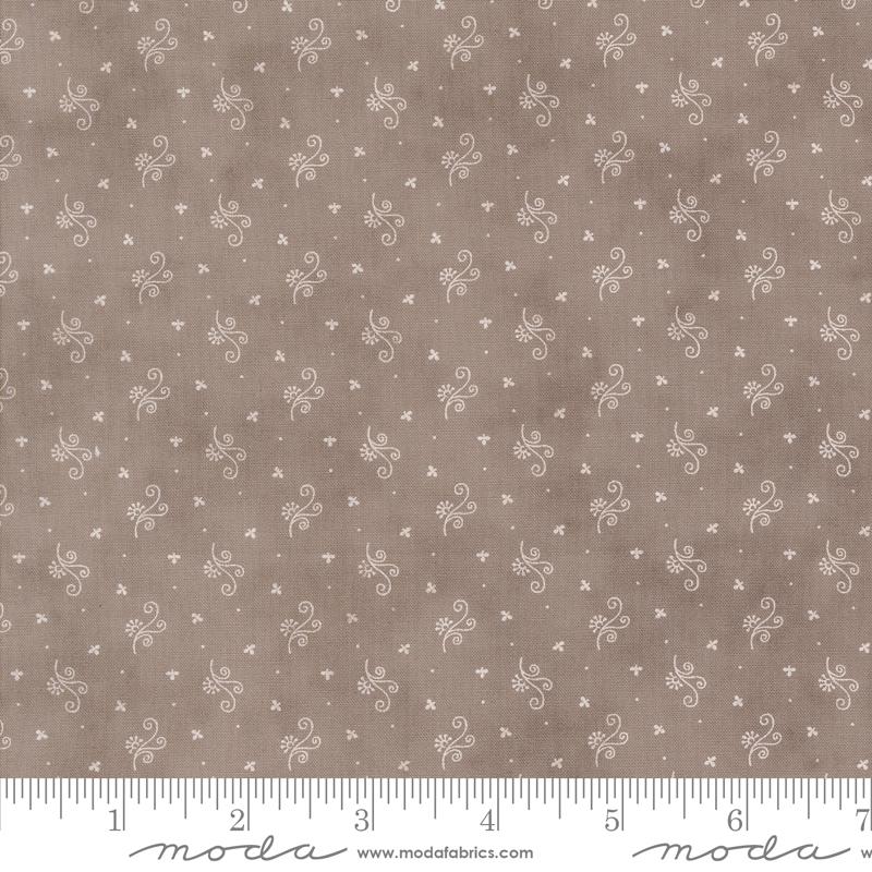 Muse Flower Slate - Quilt Fabric