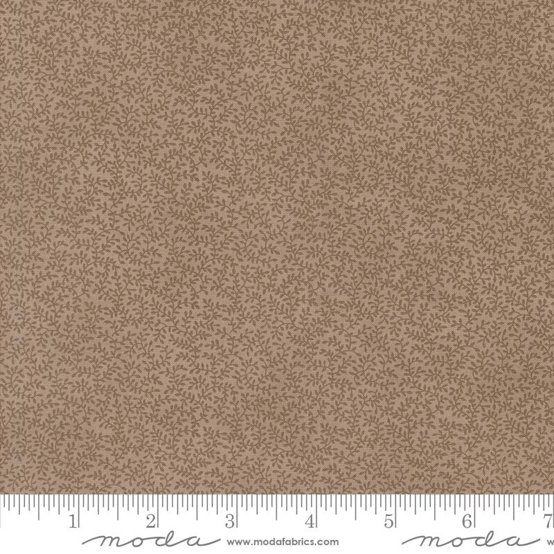 Muse Leaf Slate - Quilt Fabric