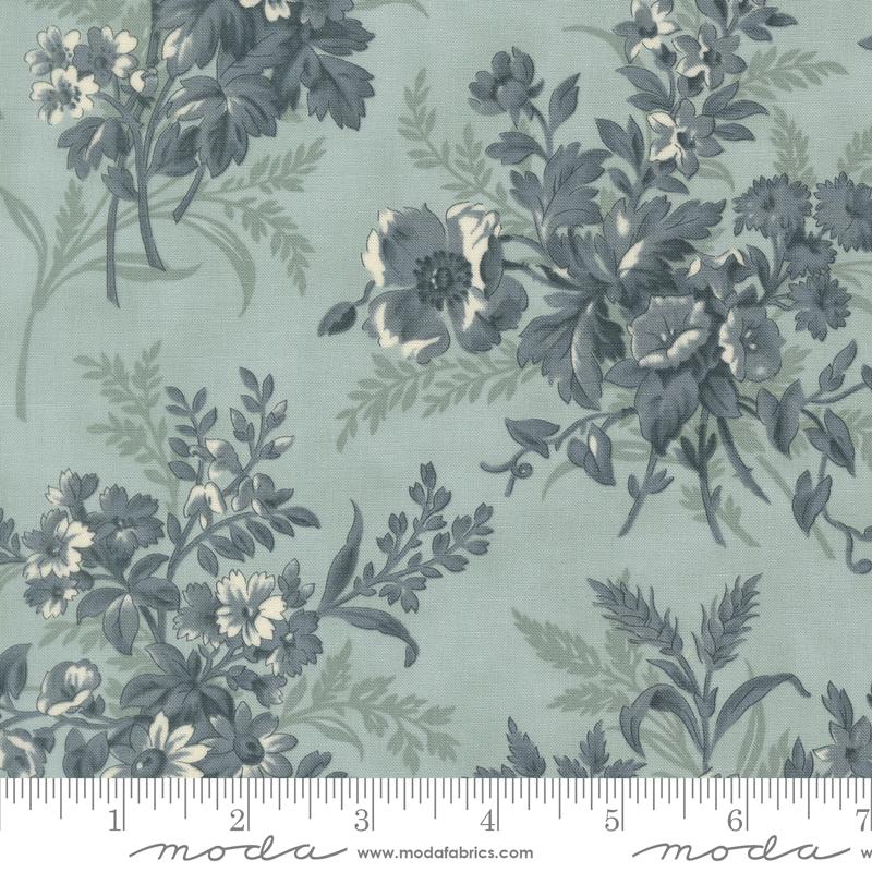 Breathtaking Blues Floral Sky - Quilt Fabric