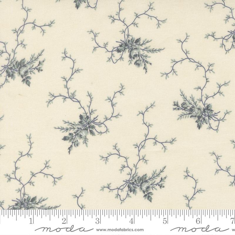 Breathtaking Blues Vines Porcelain - Quilt Fabric