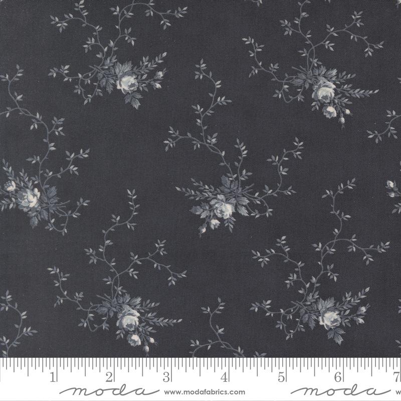 Breathtaking Blues Vines Midnight - Quilt Fabric