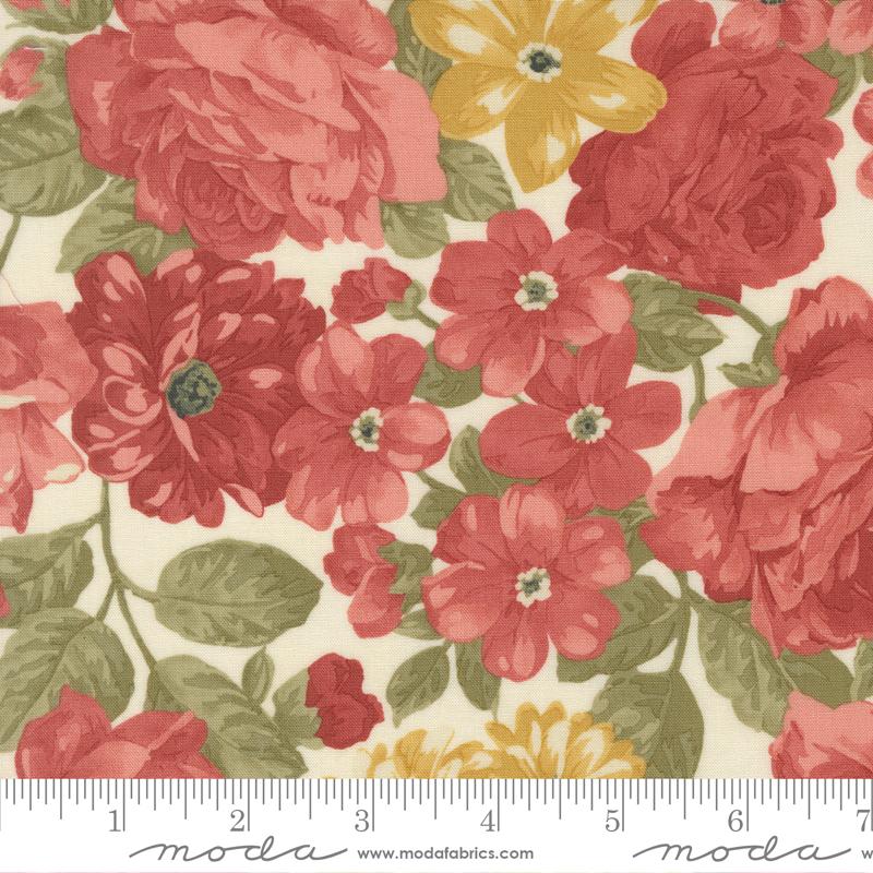 Ambiance Floral Porcelain - Quilt Fabric