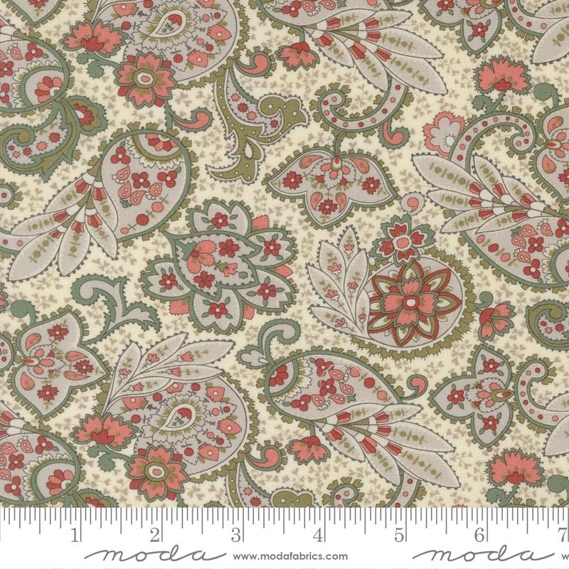 Ambiance Paisley Porcelain - Quilt Fabric