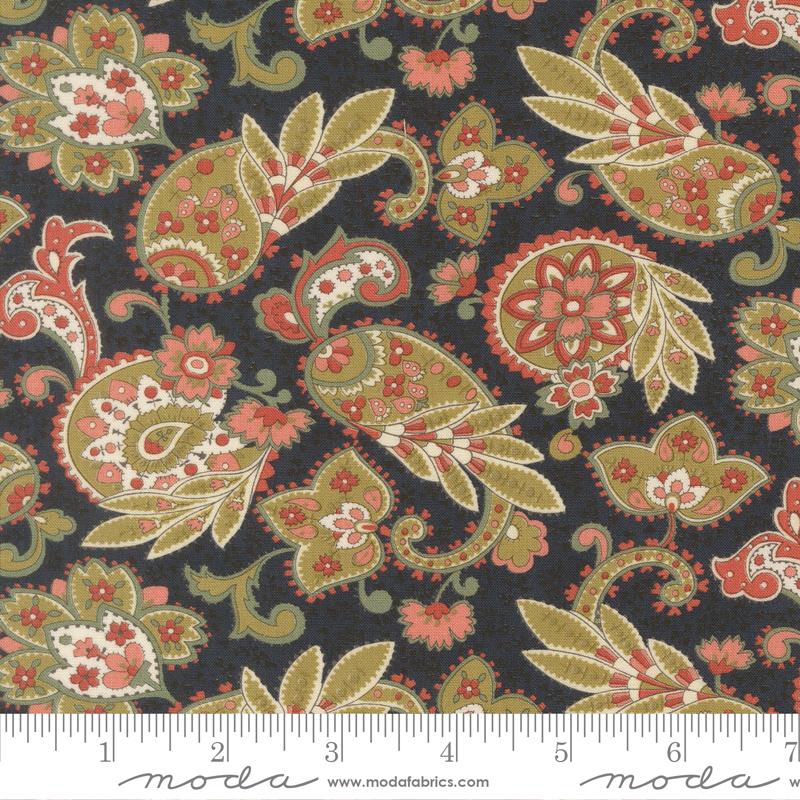 Ambiance Paisley Midnight - Quilt Fabric