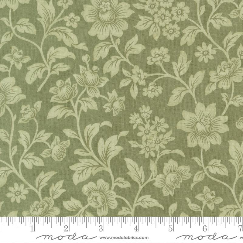 Ambiance Damask Eucalyptus - Quilt Fabric