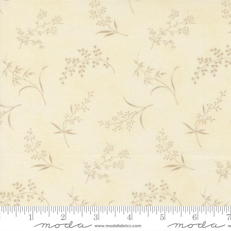 Ambiance Dainty Flower Porcelain Silver - Quilt Fabric