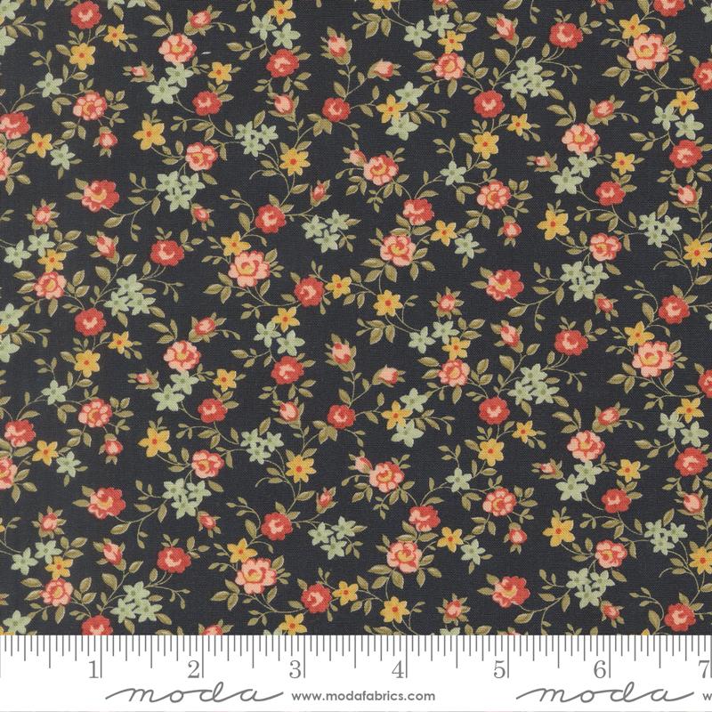 Ambiance Sweet Roses Midnight - Quilt Fabric