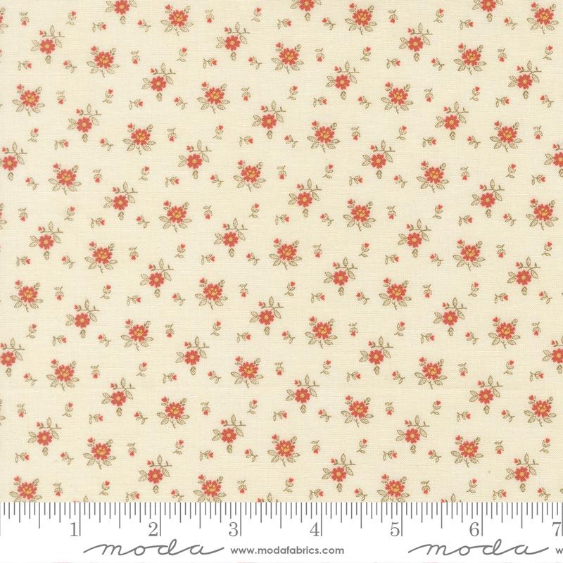 Ambiance Flower Porcelain - Quilt Fabric