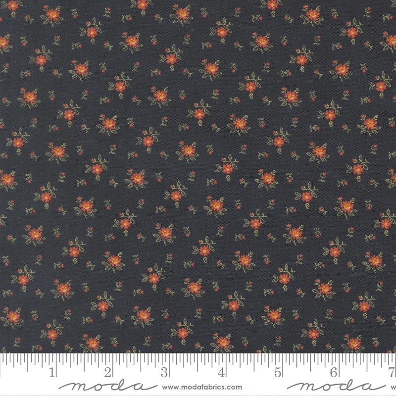 Ambiance Flowers Midnight - Quilt Fabric