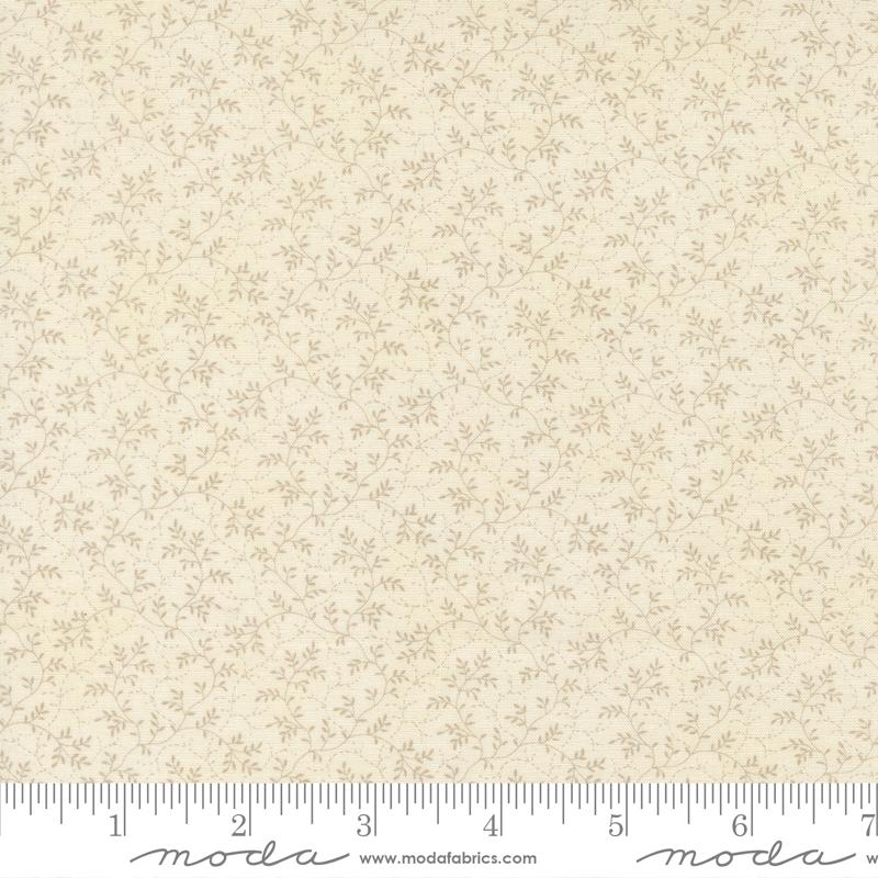 Ambiance Vines Porcelain Silver - Quilt Fabric