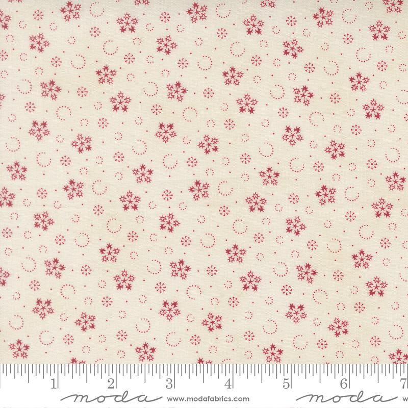 Candlelight Christmas Snowflake Cream - Quilt Fabric