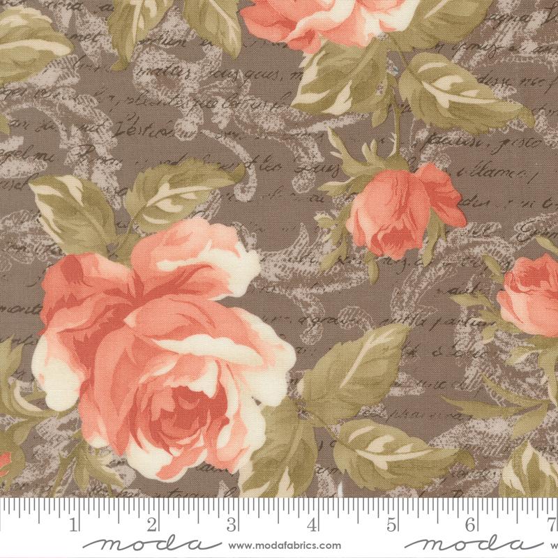 Dearly Beloved Roses Dovetail - Quilt Fabric, zoomed in. Select this picture to zoom back out.