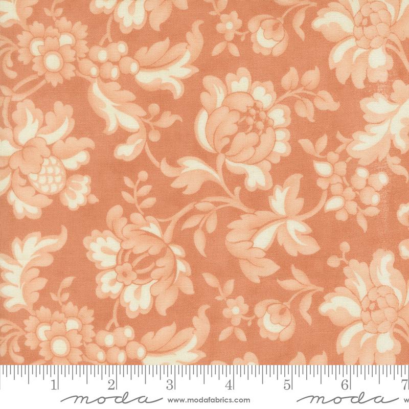 Dearly Beloved Sketch Rose - Quilt Fabric, zoomed in. Select this picture to zoom back out.
