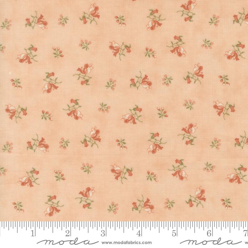 Dearly Beloved Bloom Blush - Quilt Fabric, zoomed in. Select this picture to zoom back out.