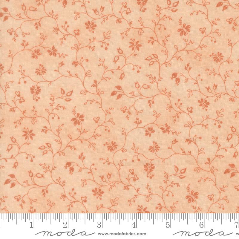 Dearly Beloved Vines Blush - Quilt Fabric, zoomed in. Select this picture to zoom back out.