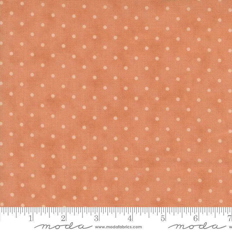 Dearly Beloved Dots Rose - Quilt Fabric, zoomed in. Select this picture to zoom back out.