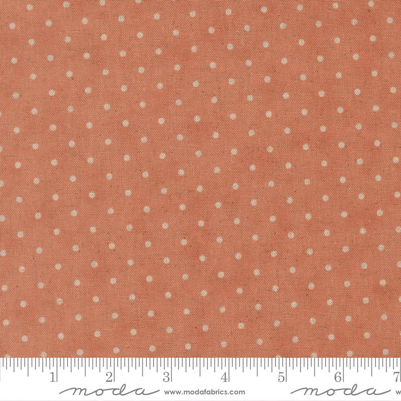 Dearly Beloved Dots Mochi Rose - Quilt Fabric, zoomed in. Select this picture to zoom back out.