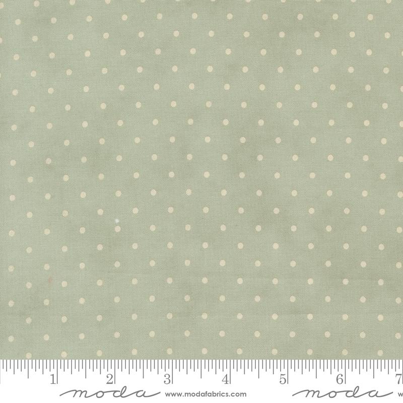 Dearly Beloved Dots Mist - Quilt Fabric, zoomed in. Select this picture to zoom back out.