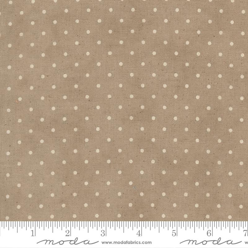 Dearly Beloved Dots Mochi Whisper - Quilt Fabric, zoomed in. Select this picture to zoom back out.