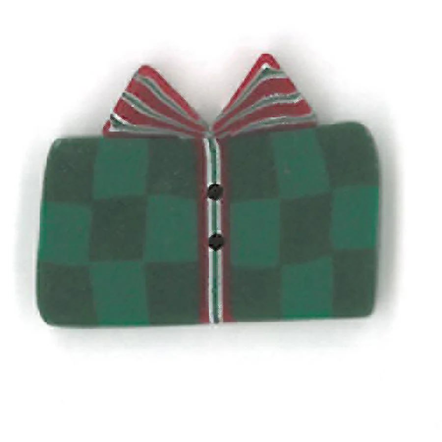 Small Green Gift - Button