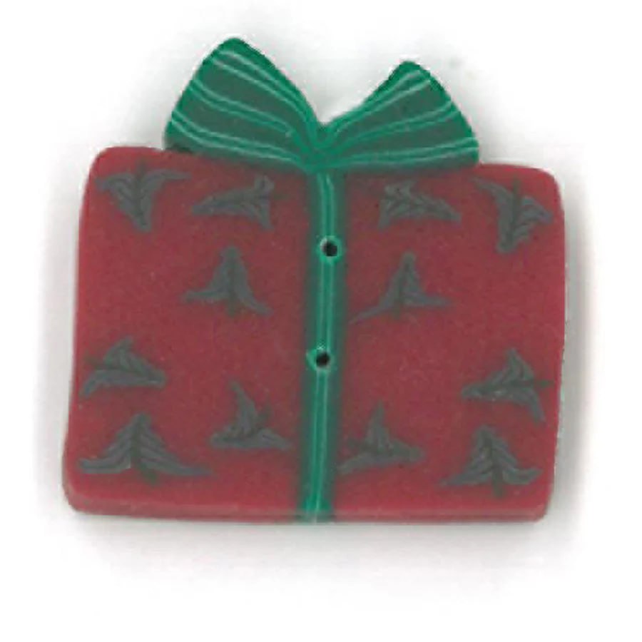 Small Red Gift - Button