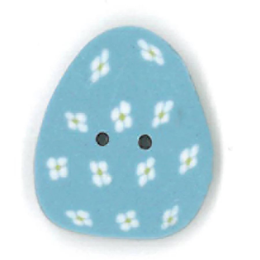 Small Blue Egg - Button