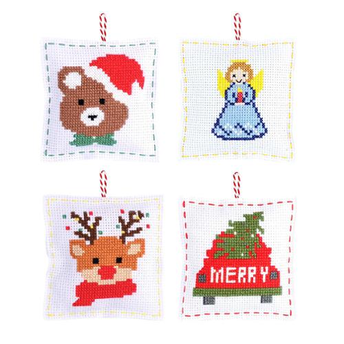 Christmas Cross Stitch Pillow Kit