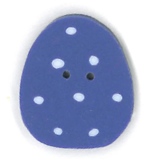 Periwinkle Easter Egg - Button