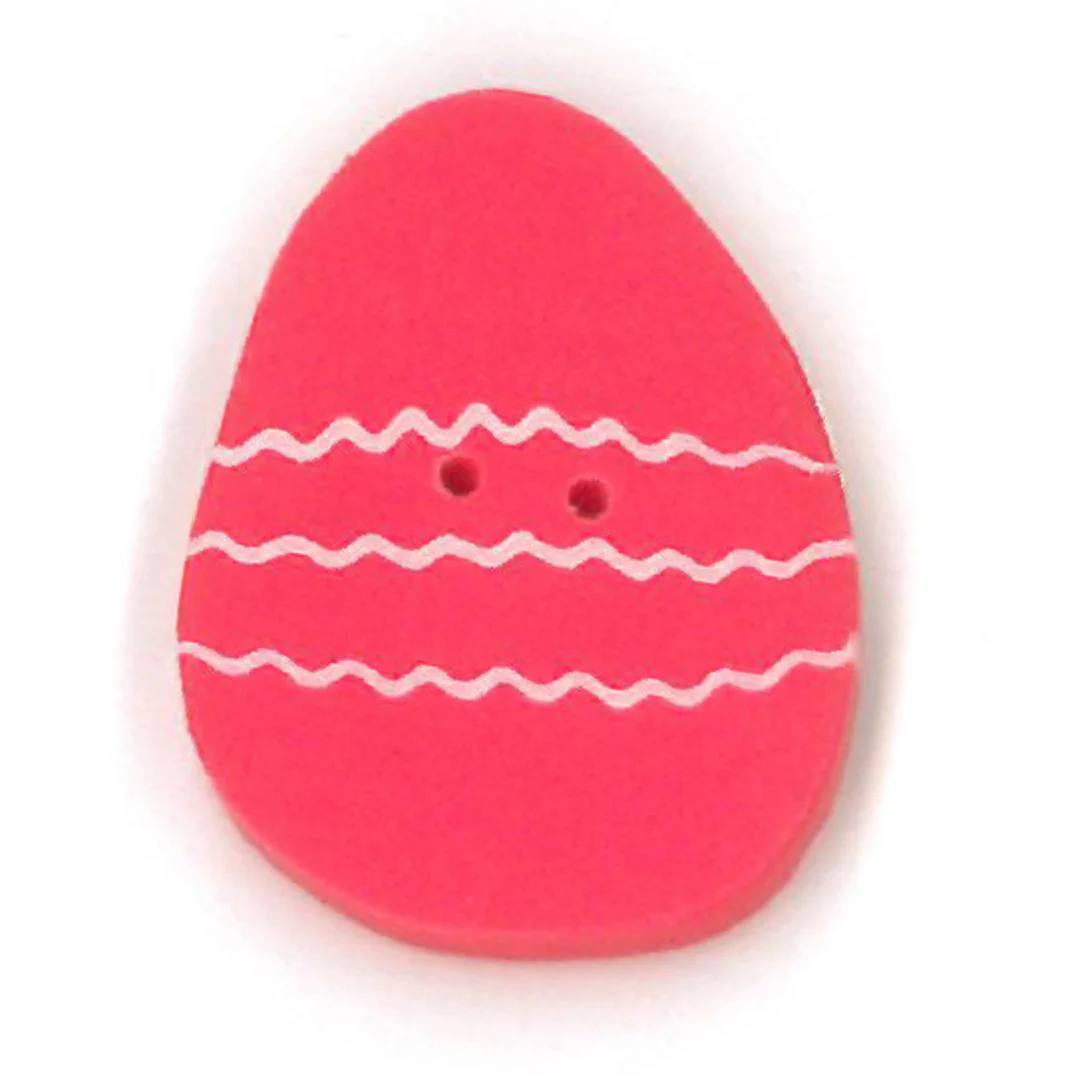 Coral Easter Egg - Button