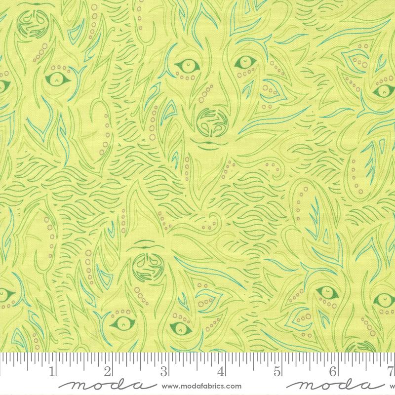 Lobo Novelty Wolf - Reviving Green - Quilt Fabric