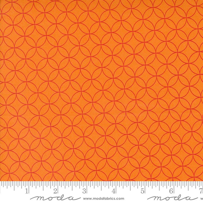 Rainbow Spice Circles - Pumpkin - Quilt Fabric