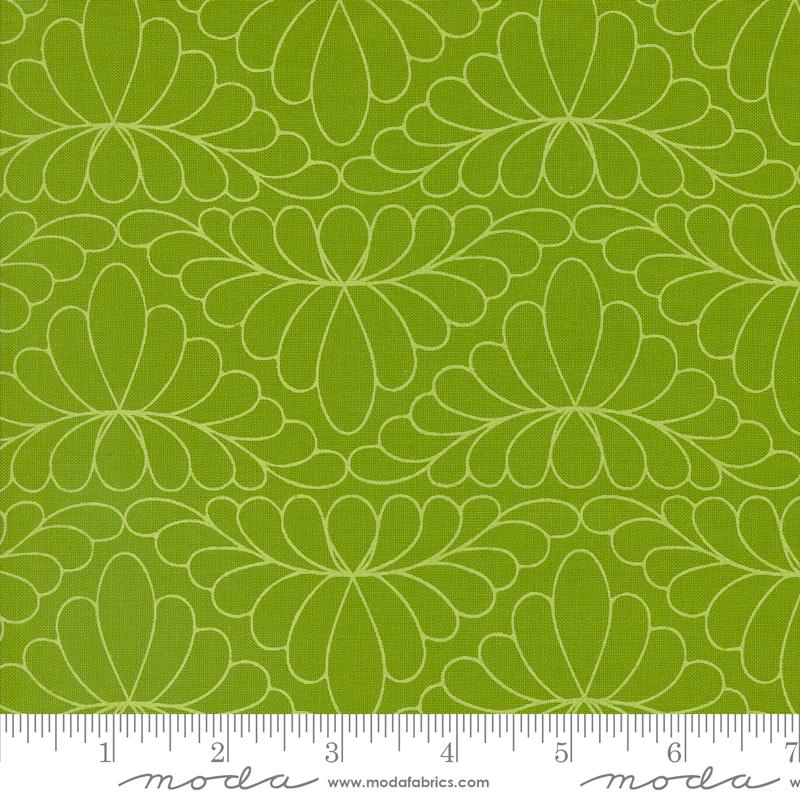 Rainbow Spice Floral - Peridot - Quilt Fabric