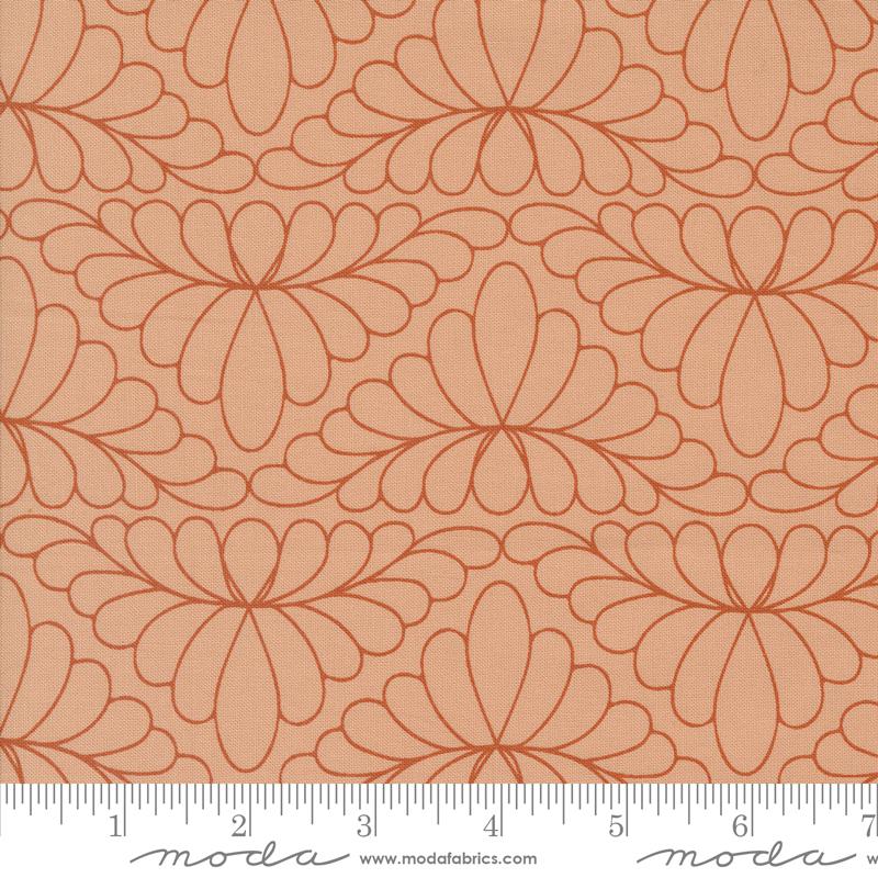 Rainbow Spice Floral - Toasted Pecan - Quilt Fabric