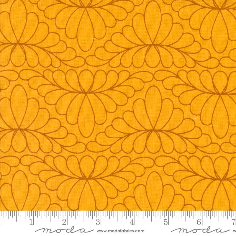Rainbow Spice Floral - Butternut - Quilt Fabric