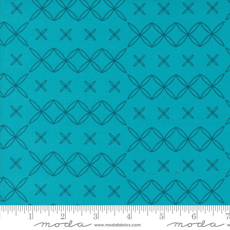 Rainbow Spice Stitch - Topaz - Quilt Fabric